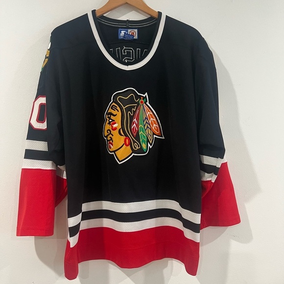 STARTER Other - Chicago Blackhawks Starter Vintage jersey black alternate rare mens sz  X Large